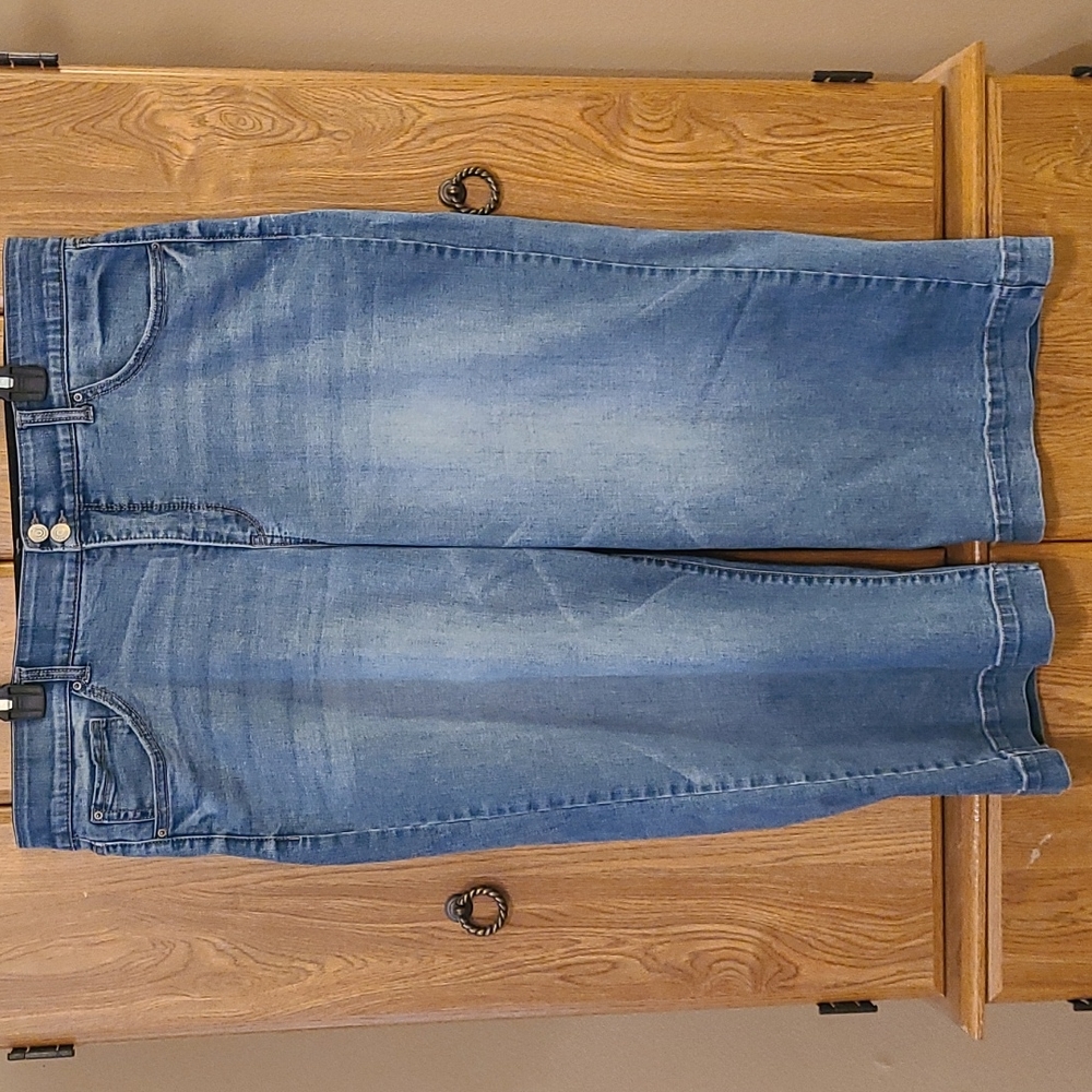 Terra & Sky Wide-Legged Cropped Jeans